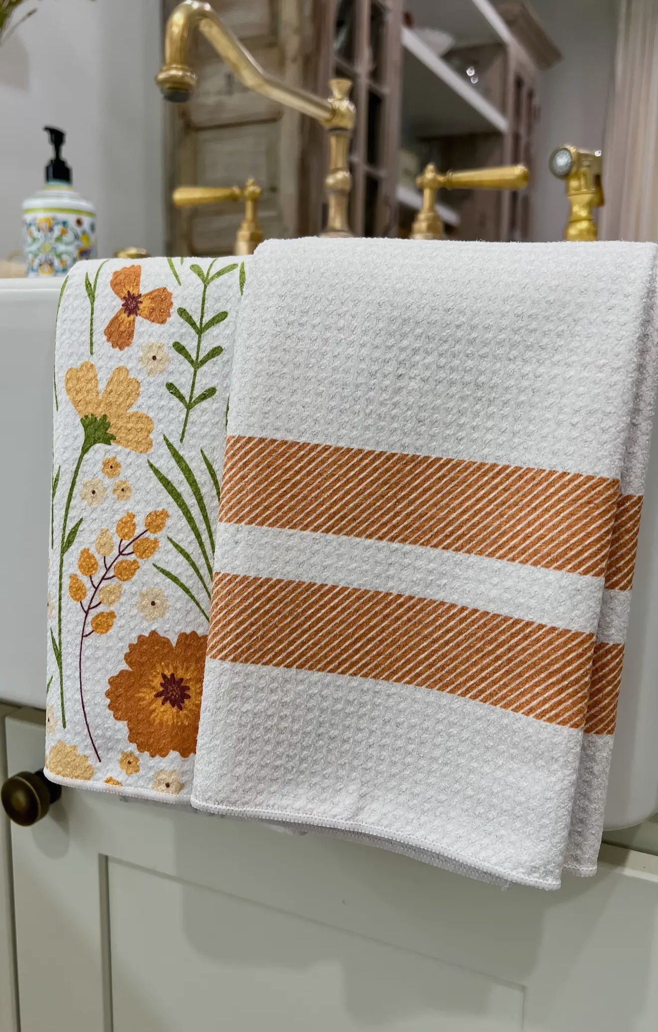 Corn Maze Bloom Kitchen Towel