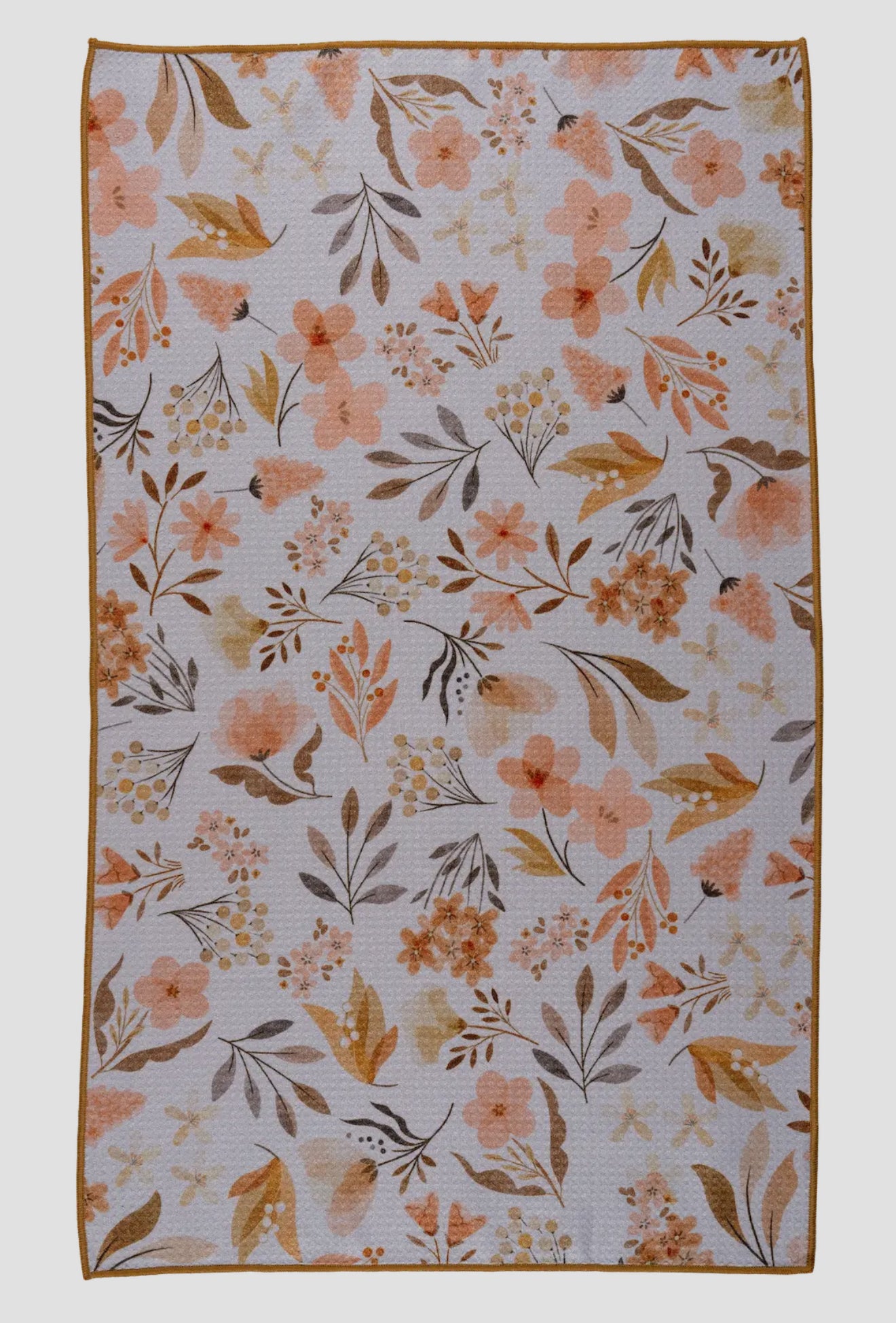 Pressed Autumn Bloom Kitchen Towel
