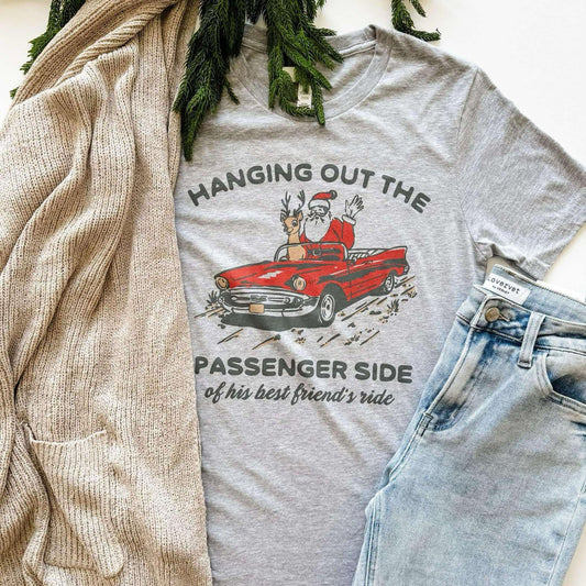 MADE TO ORDER: Passenger Side Graphic Tee in Gray