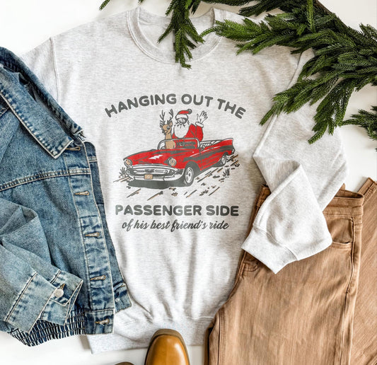 MADE TO ORDER: Passenger Side Graphic Sweatshirt in Ash