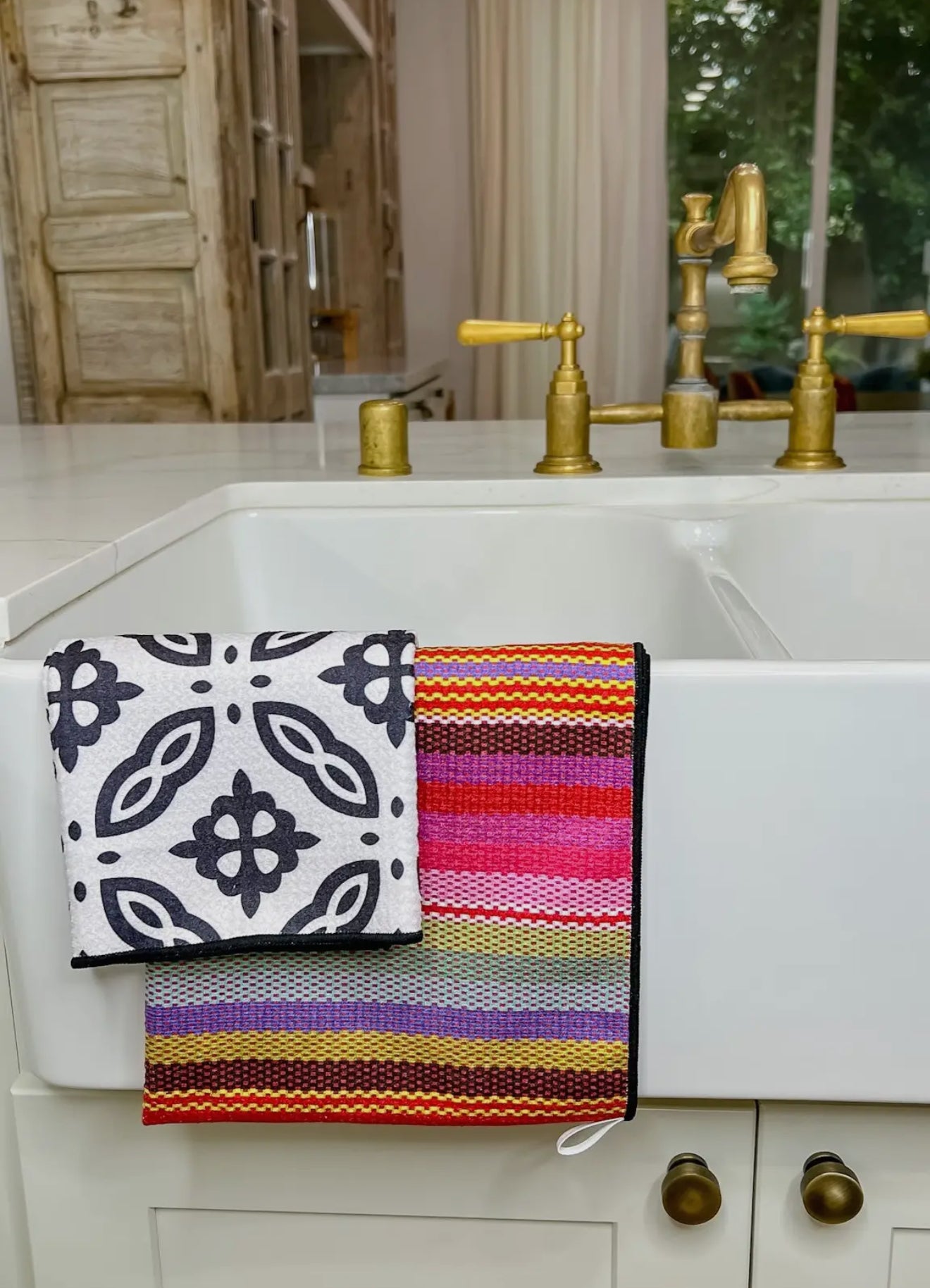 Sunset Serape Bloom Kitchen Towel