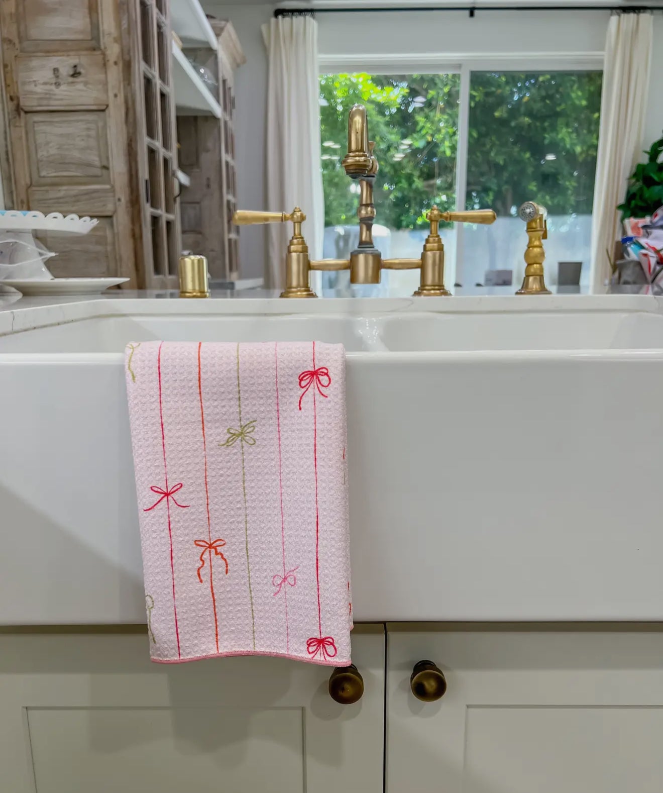 Brightly Wrapped Bloom Kitchen Towel