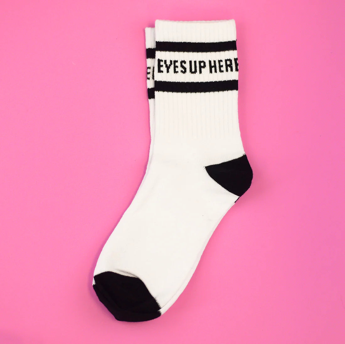 Eyes Up Here Crew Socks