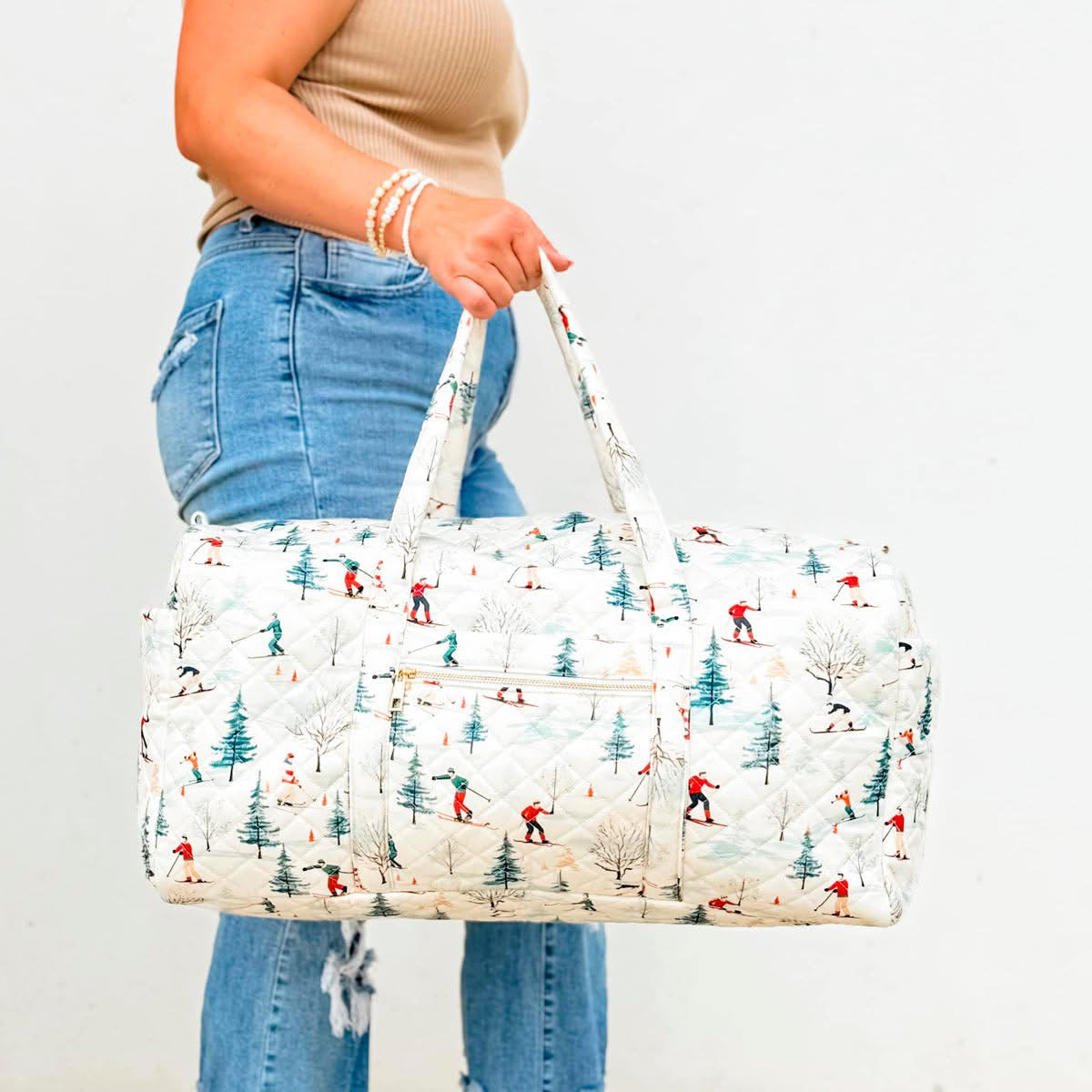 Weekend In Aspen Patterned Duffle Bag