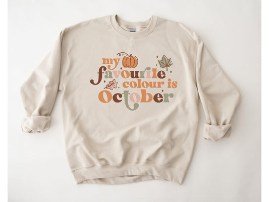 My Favorite Season is October Graphic Tee & Sweatshirt