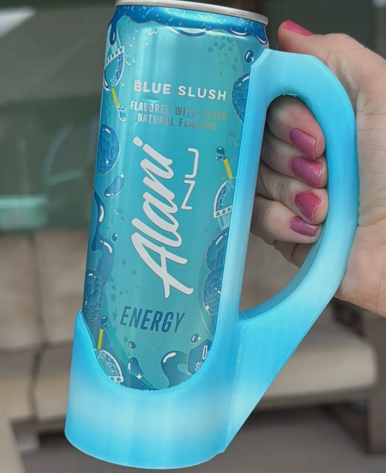 Skinny Can Holder w/Lid