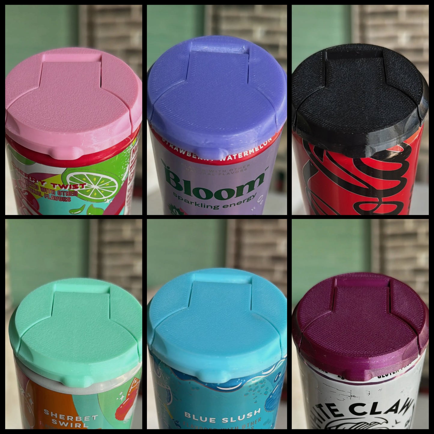 Skinny Can Holder w/Lid