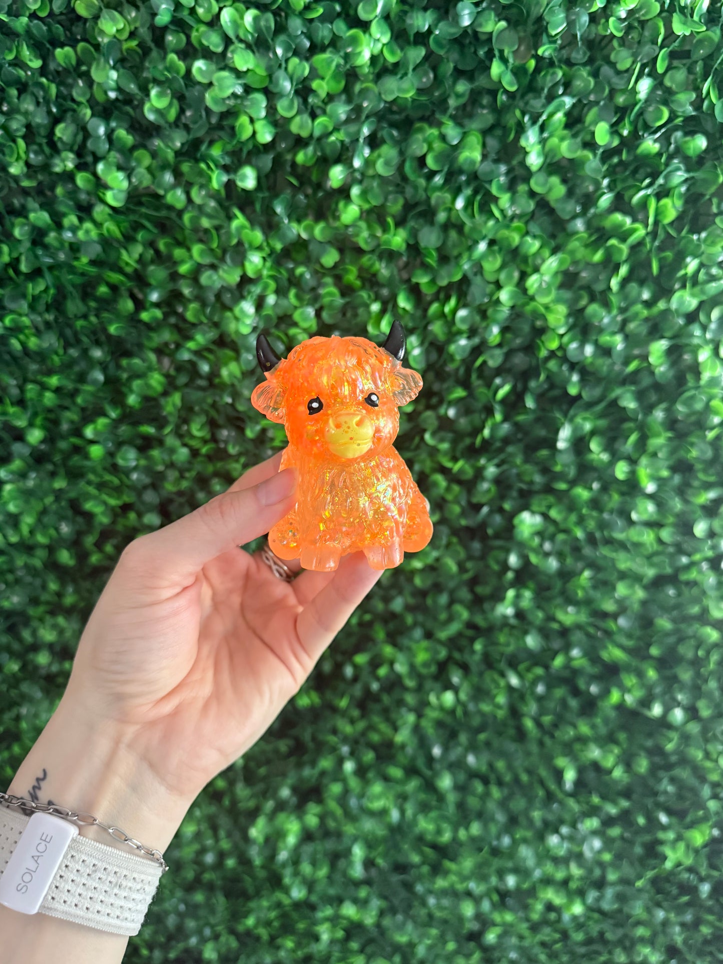 Glitter Highland Cows Squish Toy - multiple colors
