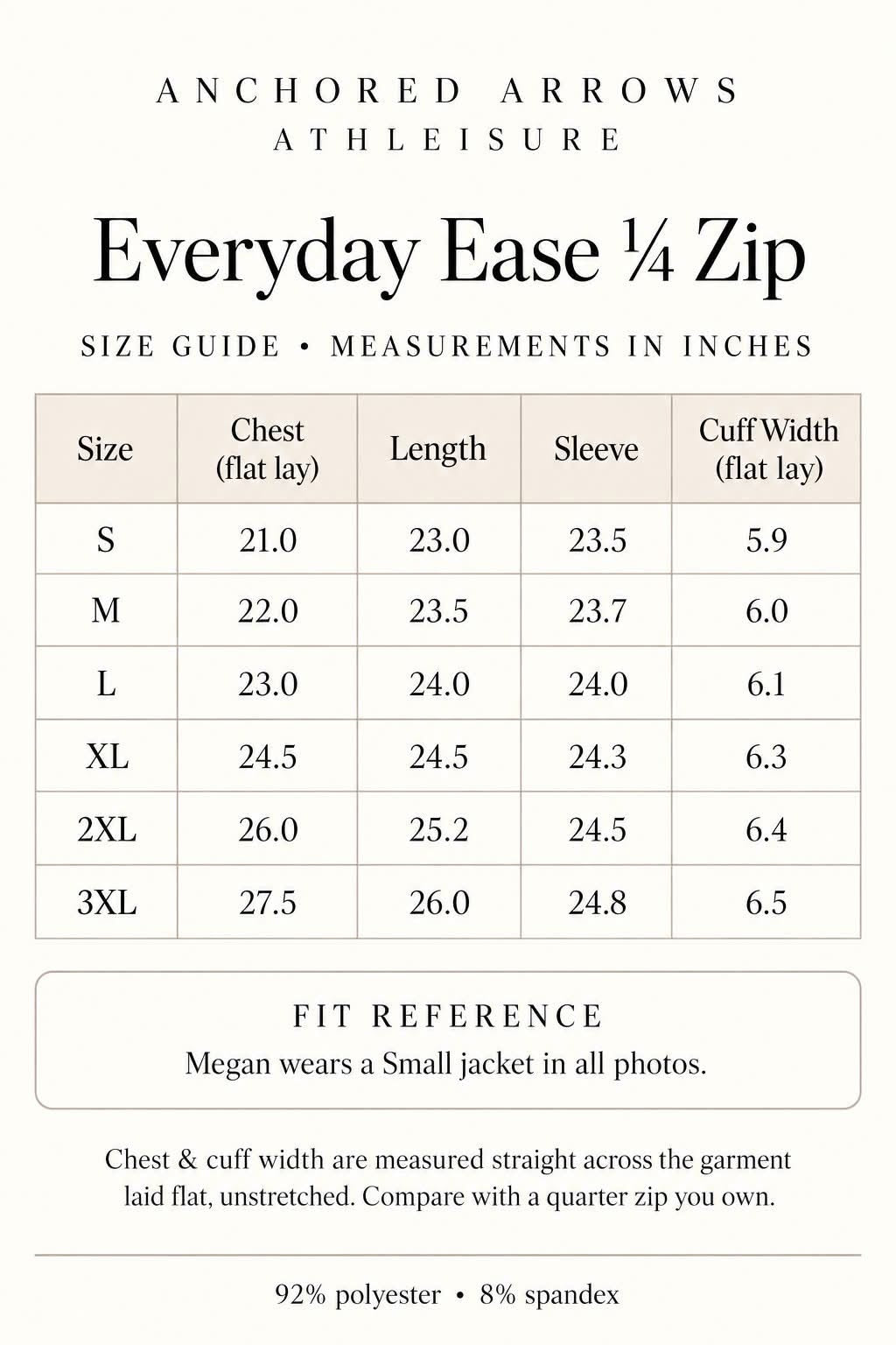 PRE-ORDER Anchored Arrows Everyday Ease 1/4 Zip