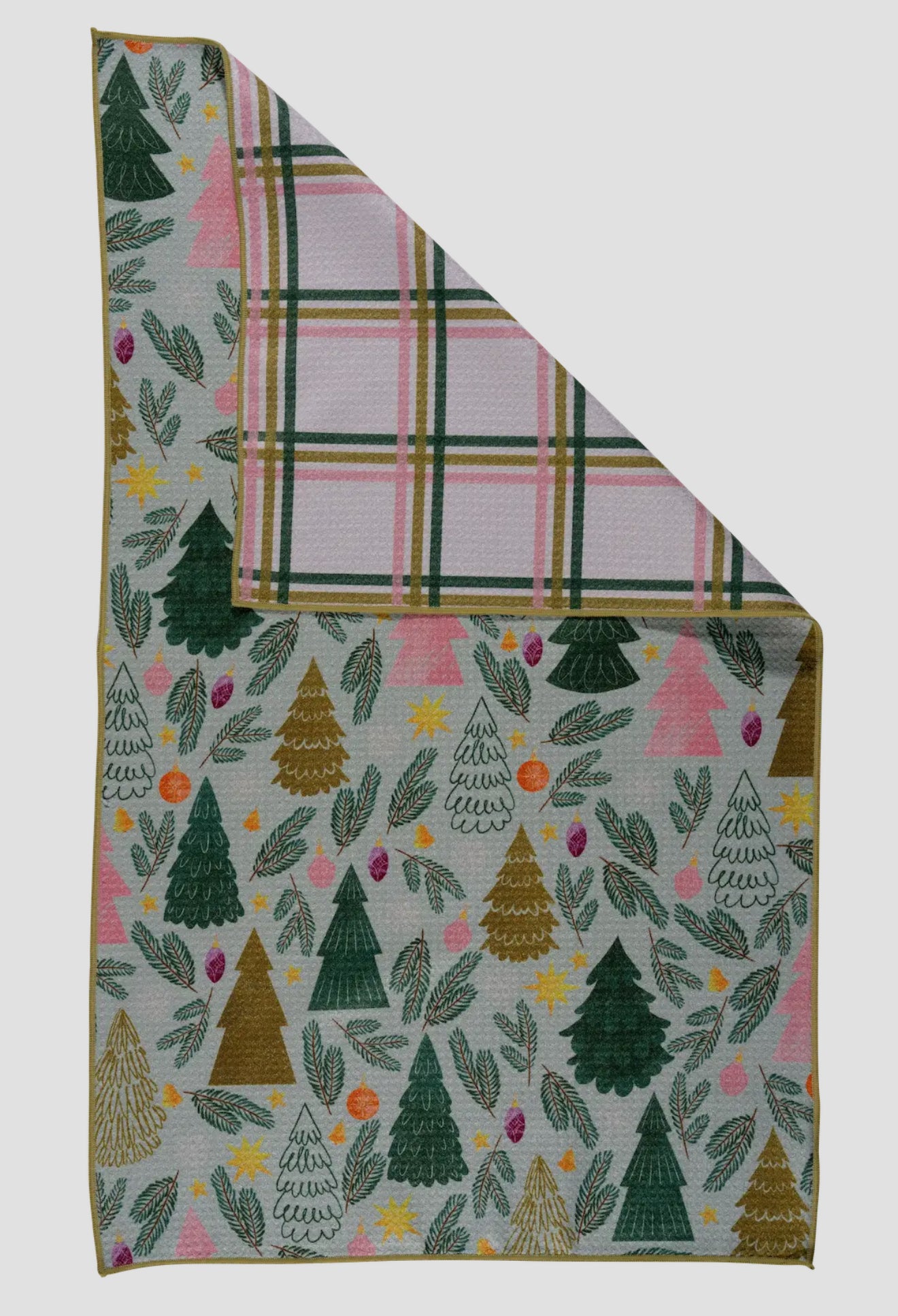 Sparkling Evergreen Bloom Kitchen Towel