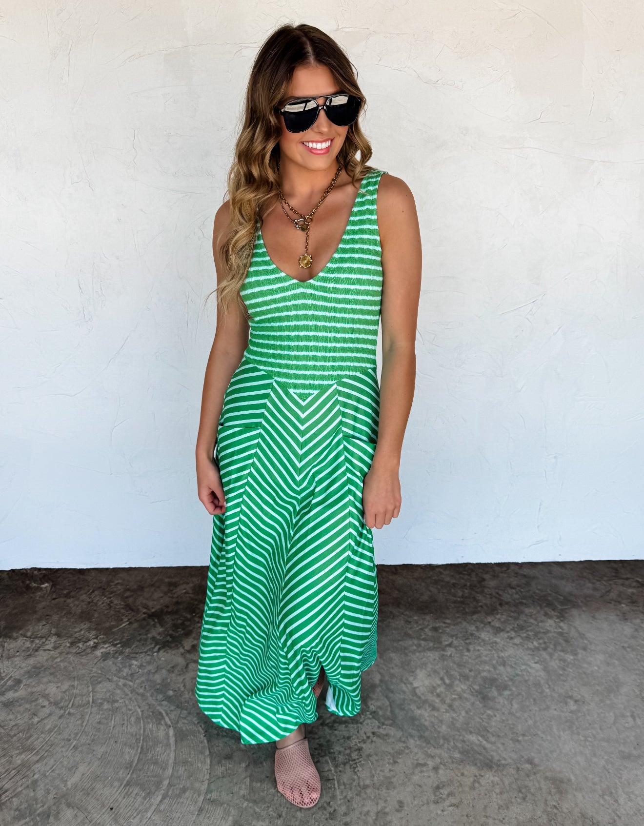 Luciana Stripe Dress