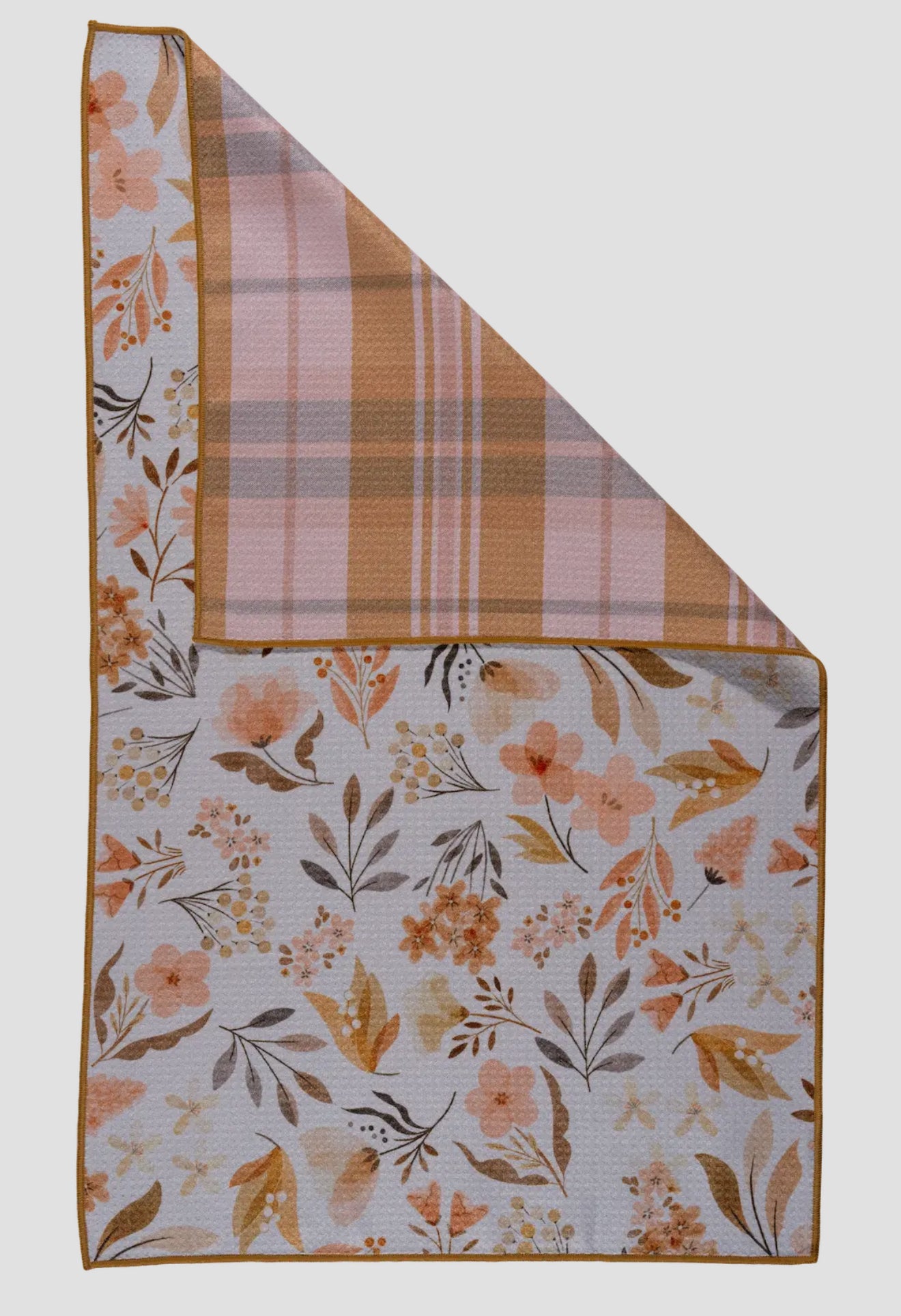 Pressed Autumn Bloom Kitchen Towel