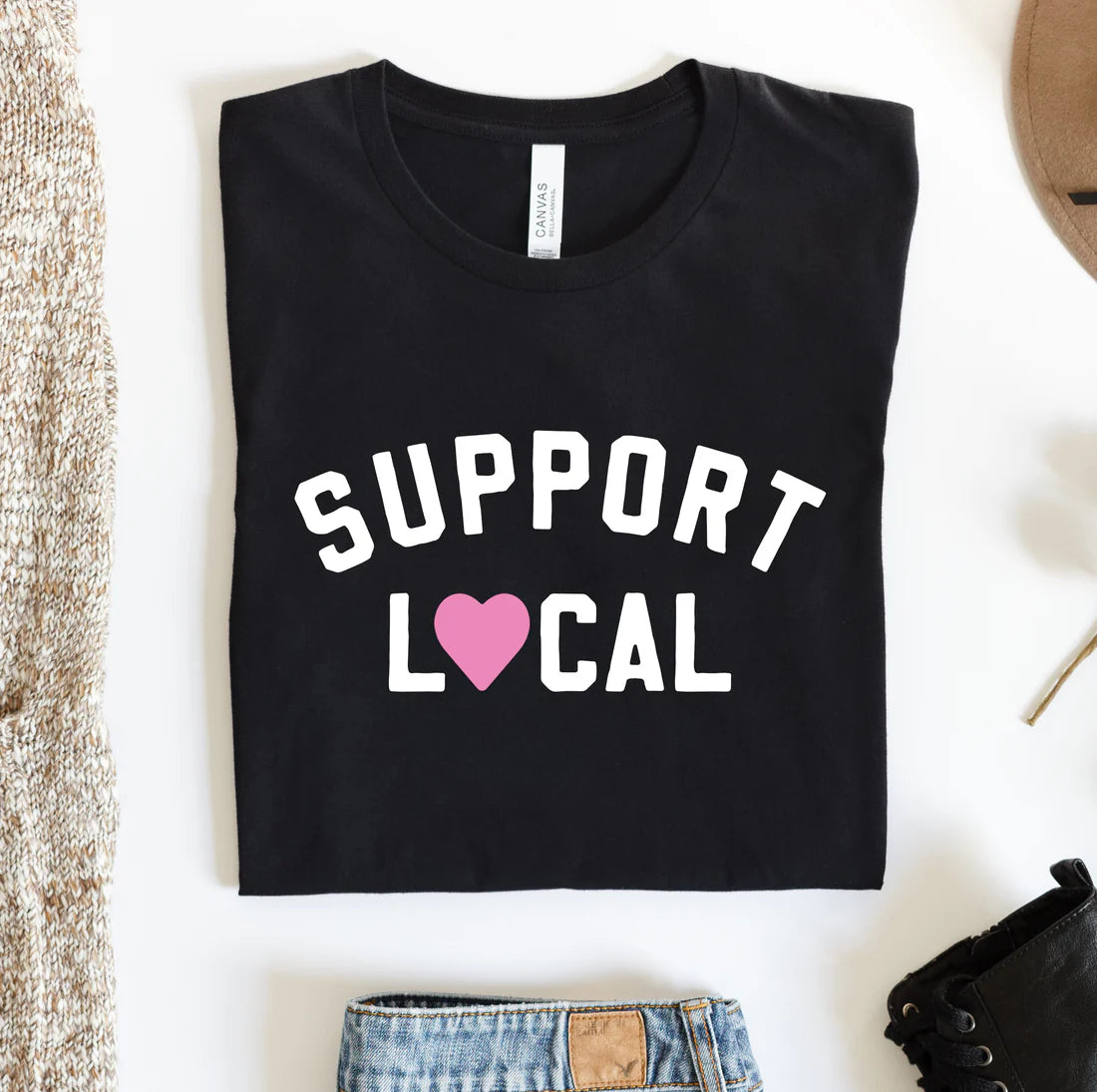 M, L & XL ONLY Support Local Graphic Tee