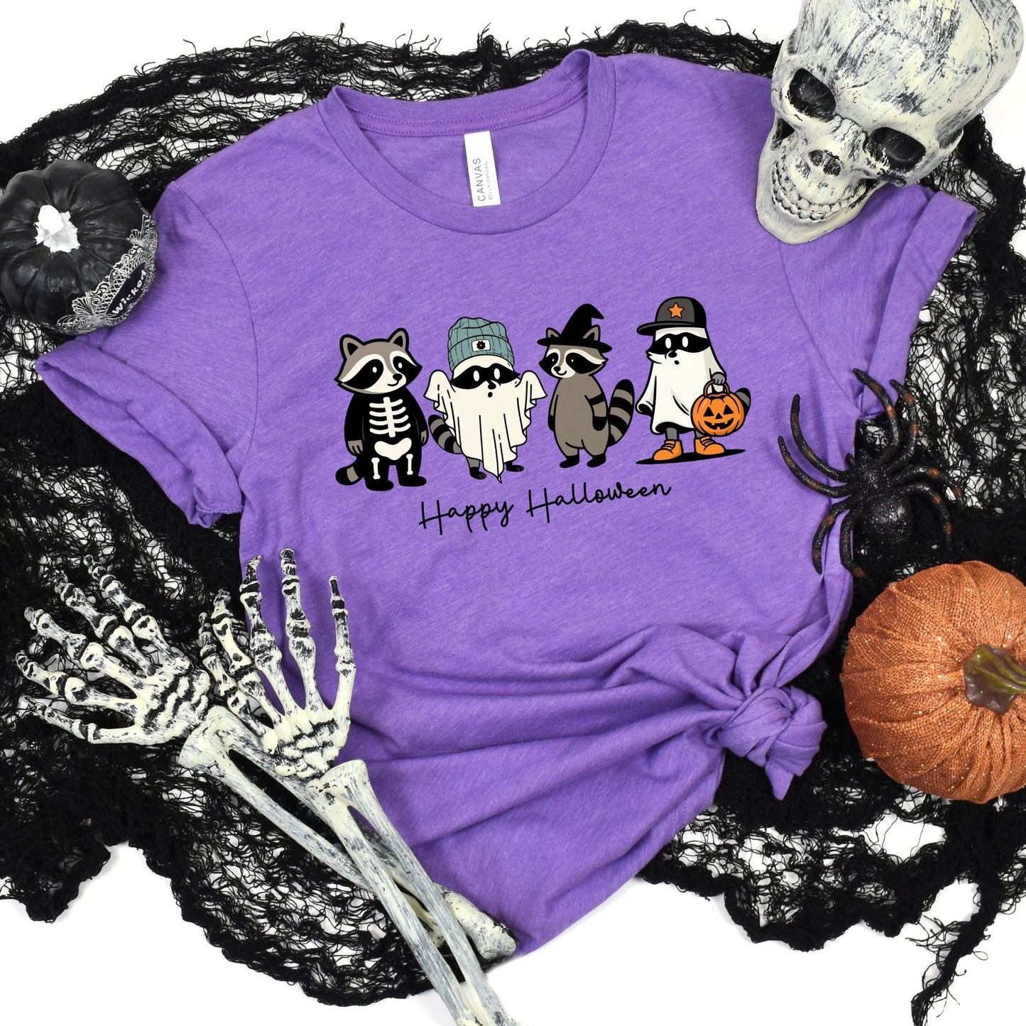 Raccoon Halloween Graphic Tee & Sweatshirt