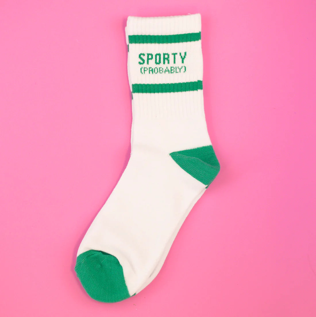 Sporty Probably Crew Socks