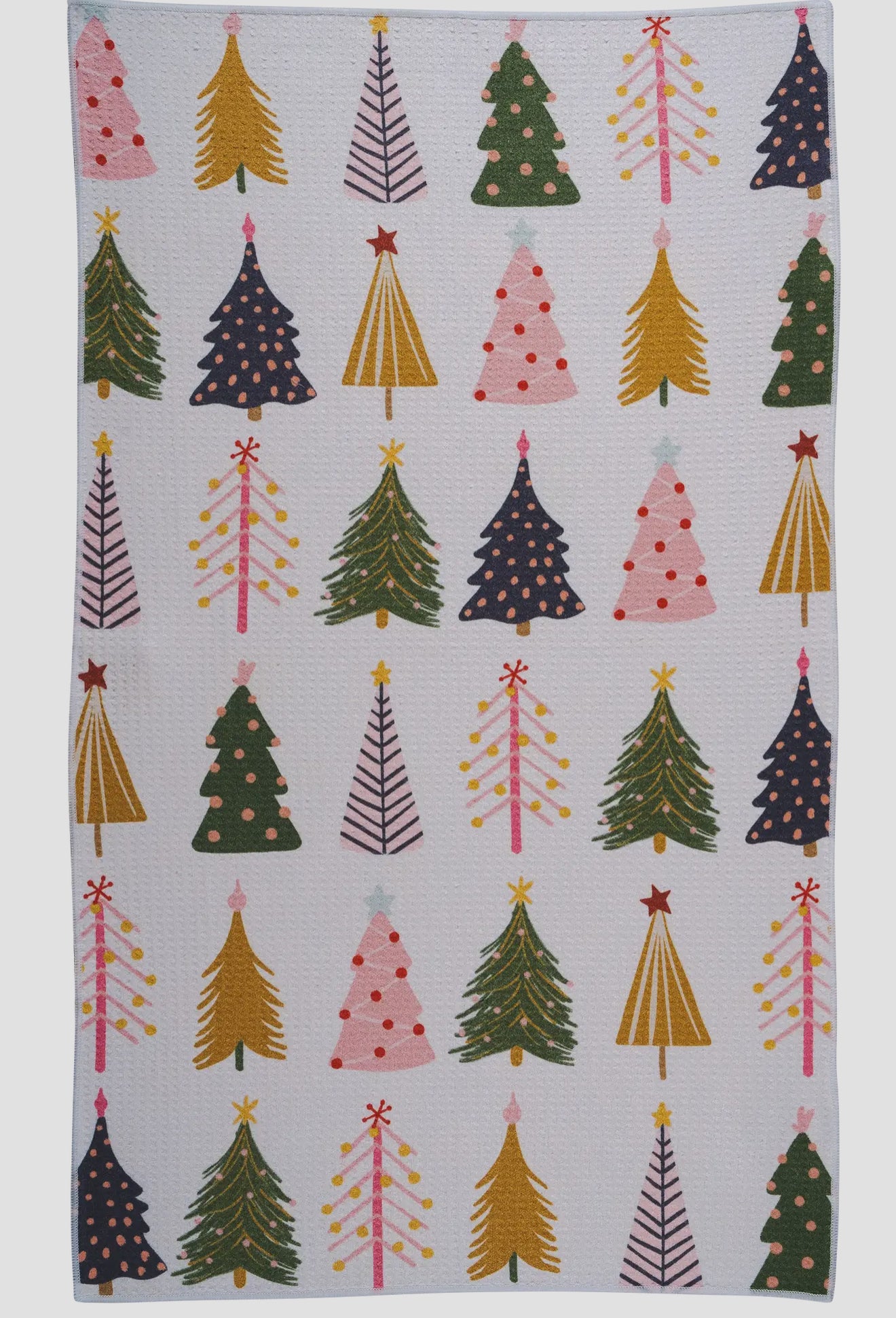 Christmas Trees Bloom Kitchen Towel