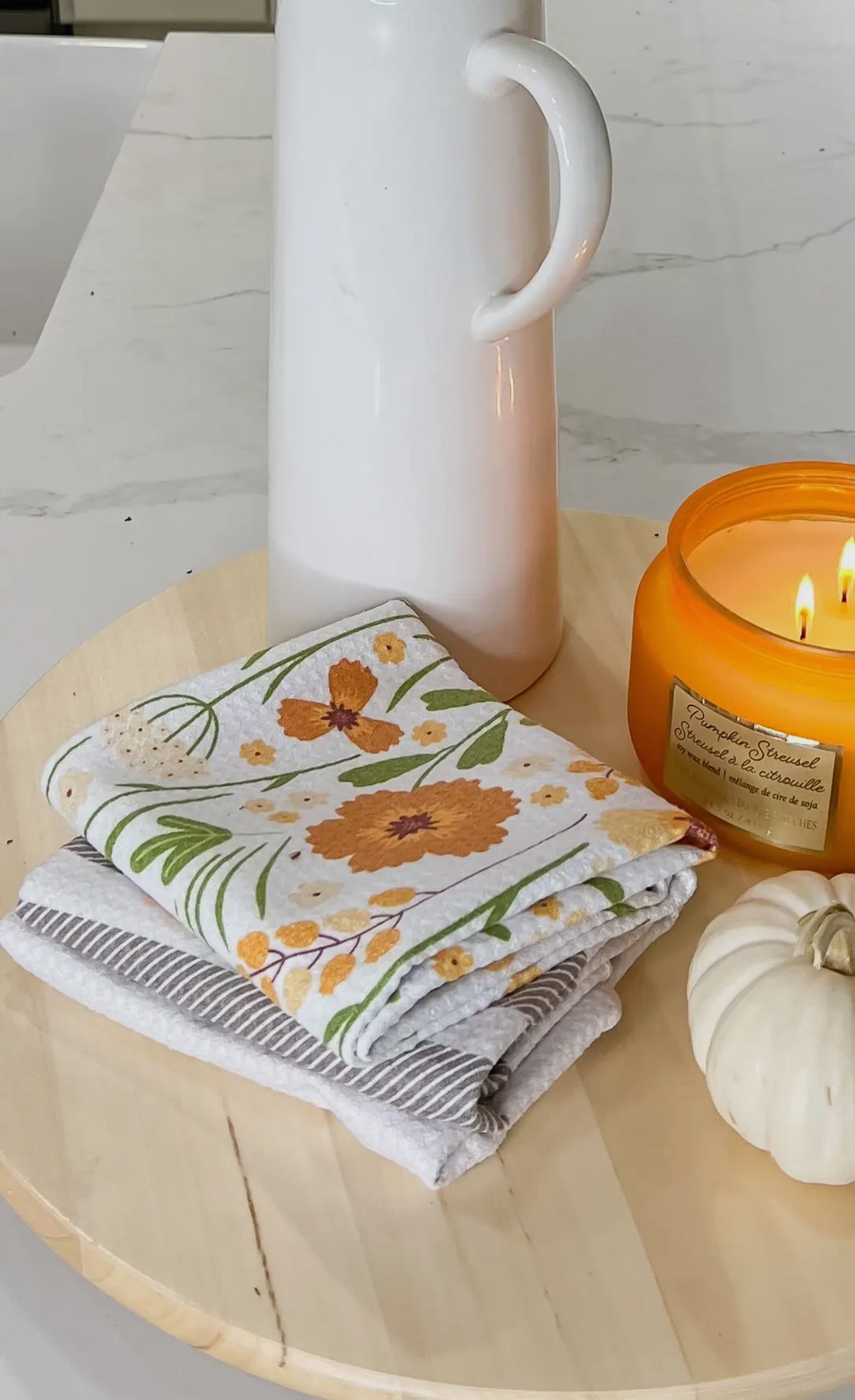 Corn Maze Bloom Kitchen Towel