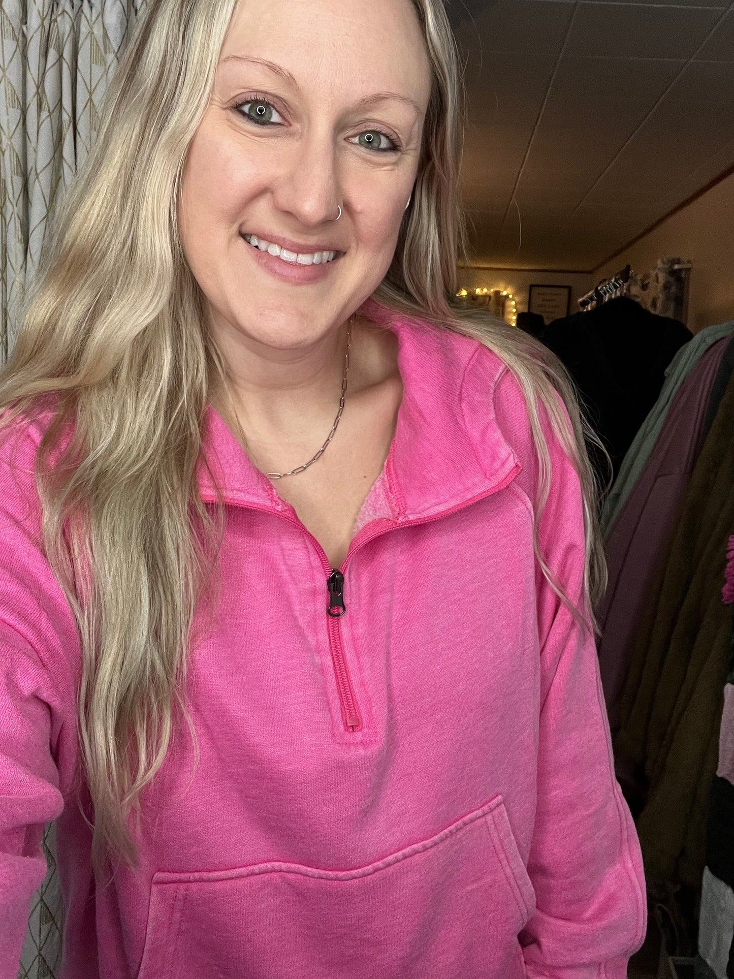 S/M & 2XL ONLY Easy Does It Pullover in Pink