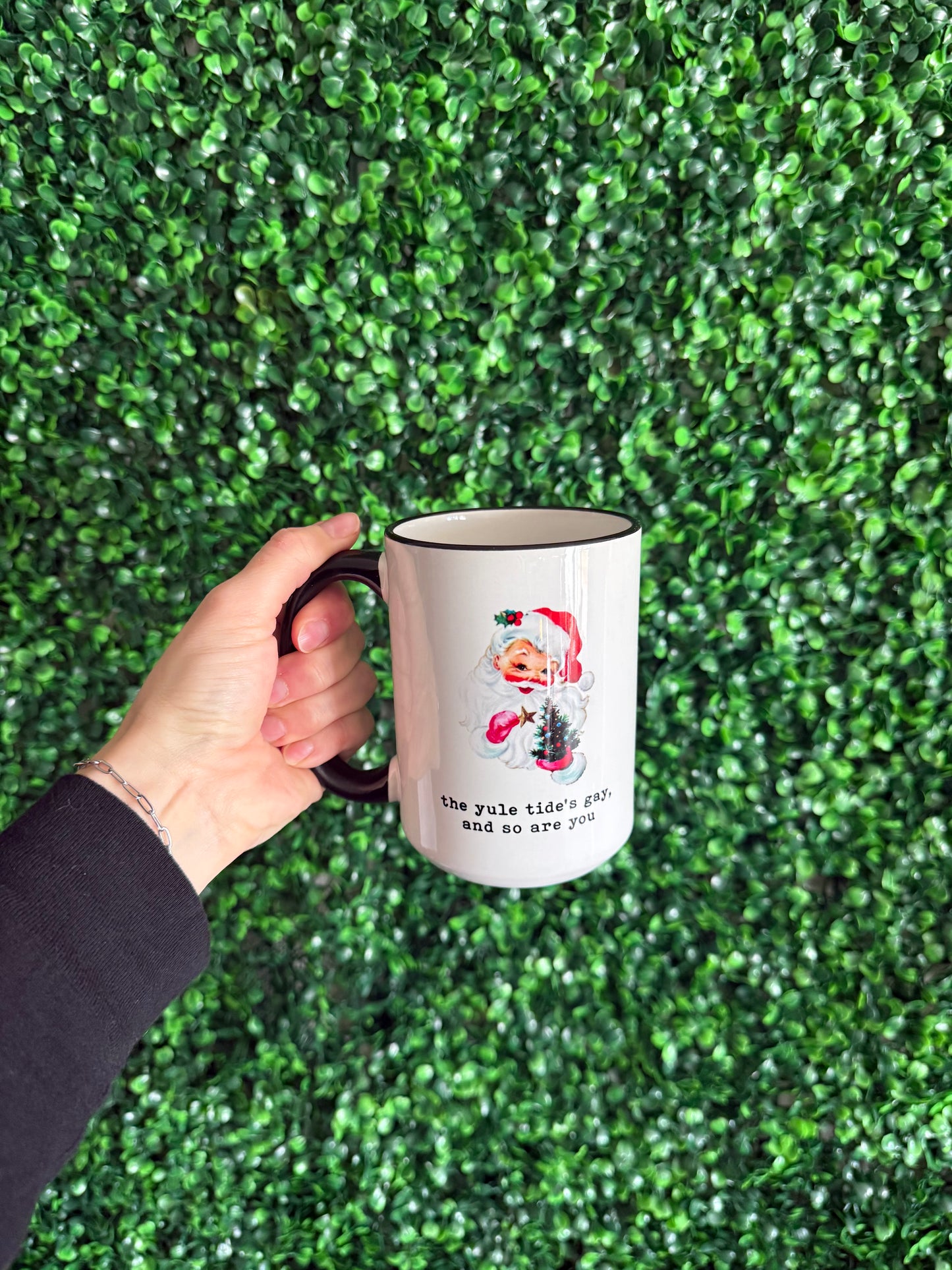 The Yule Tide's Gay and So Are You Coffee Mug