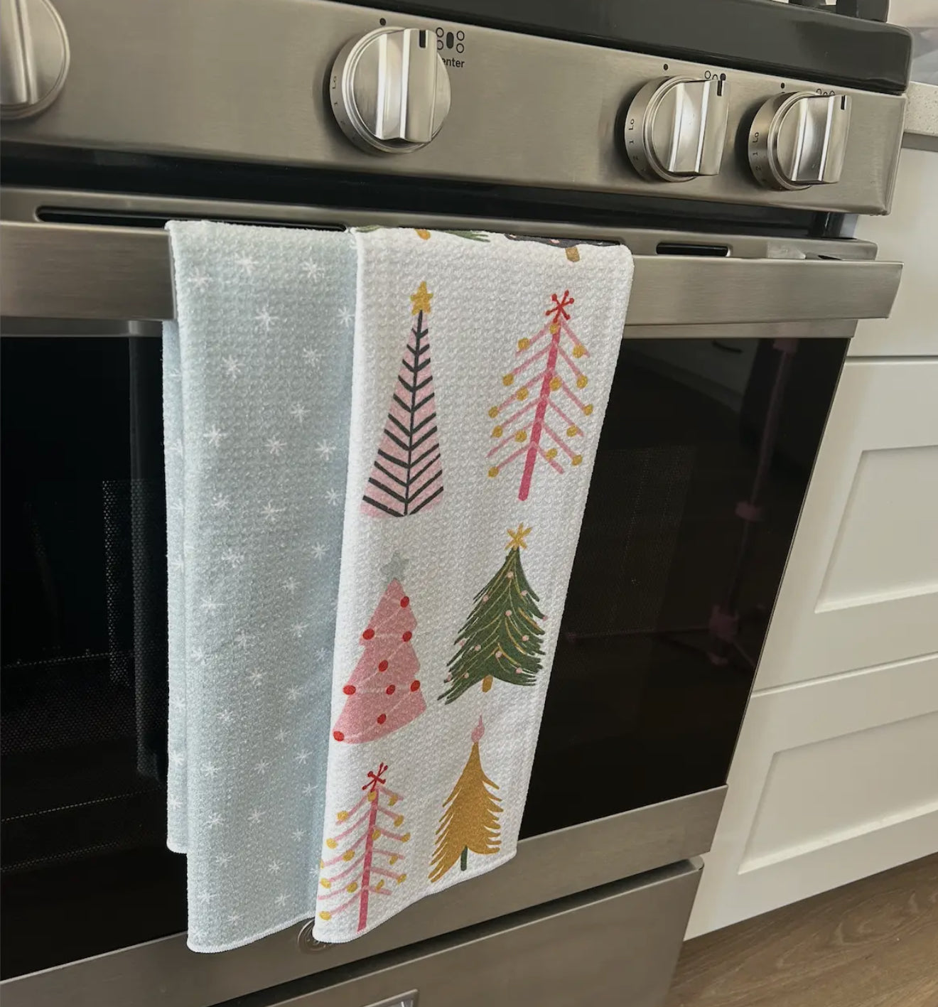 Christmas Trees Bloom Kitchen Towel