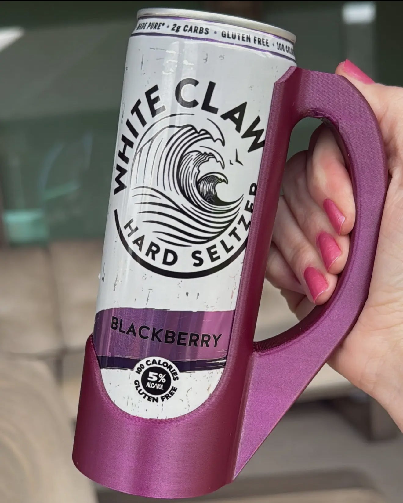 Skinny Can Holder w/Lid