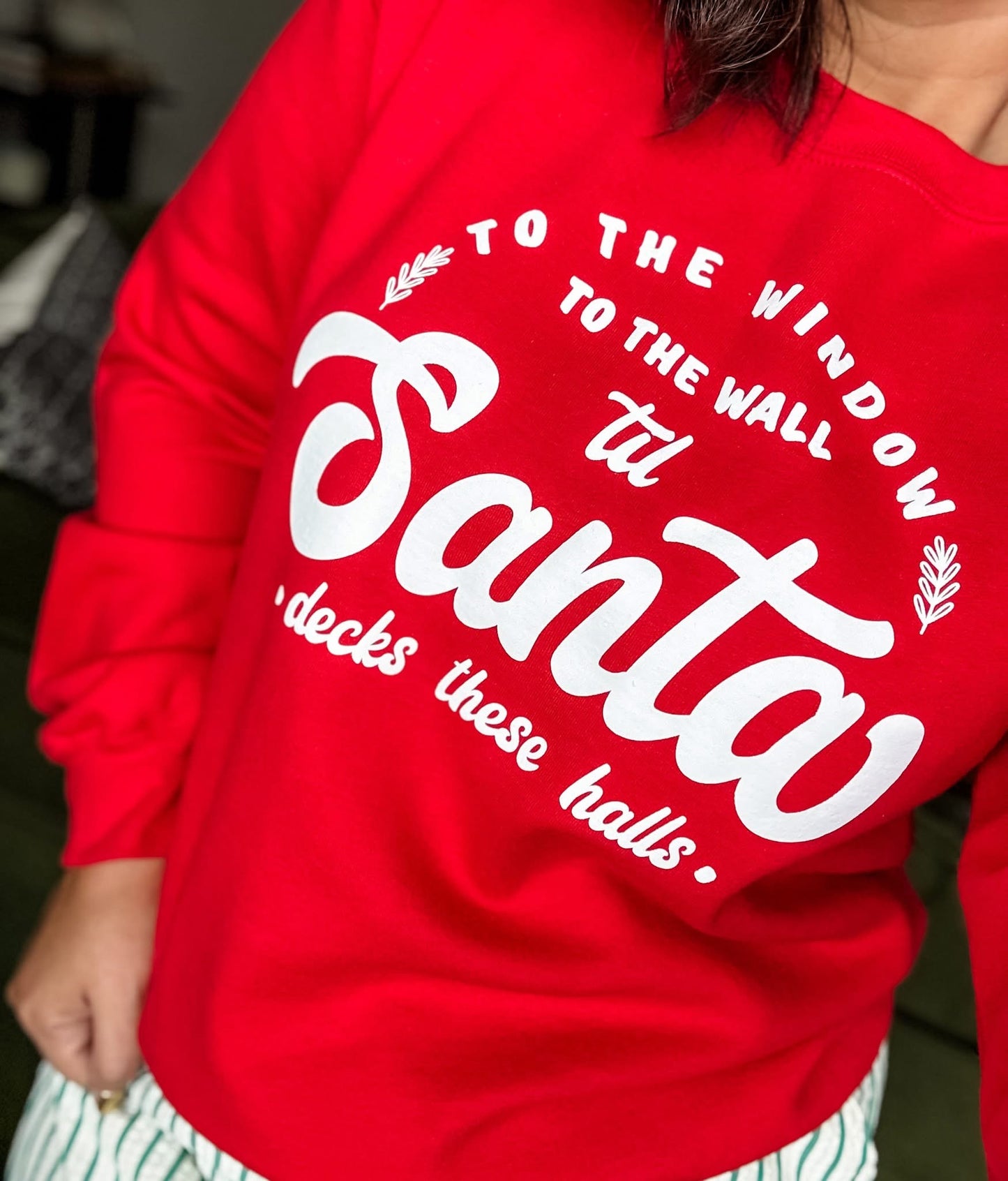 MADE TO ORDER: To the Window to the Wall Graphic Sweatshirt in Red