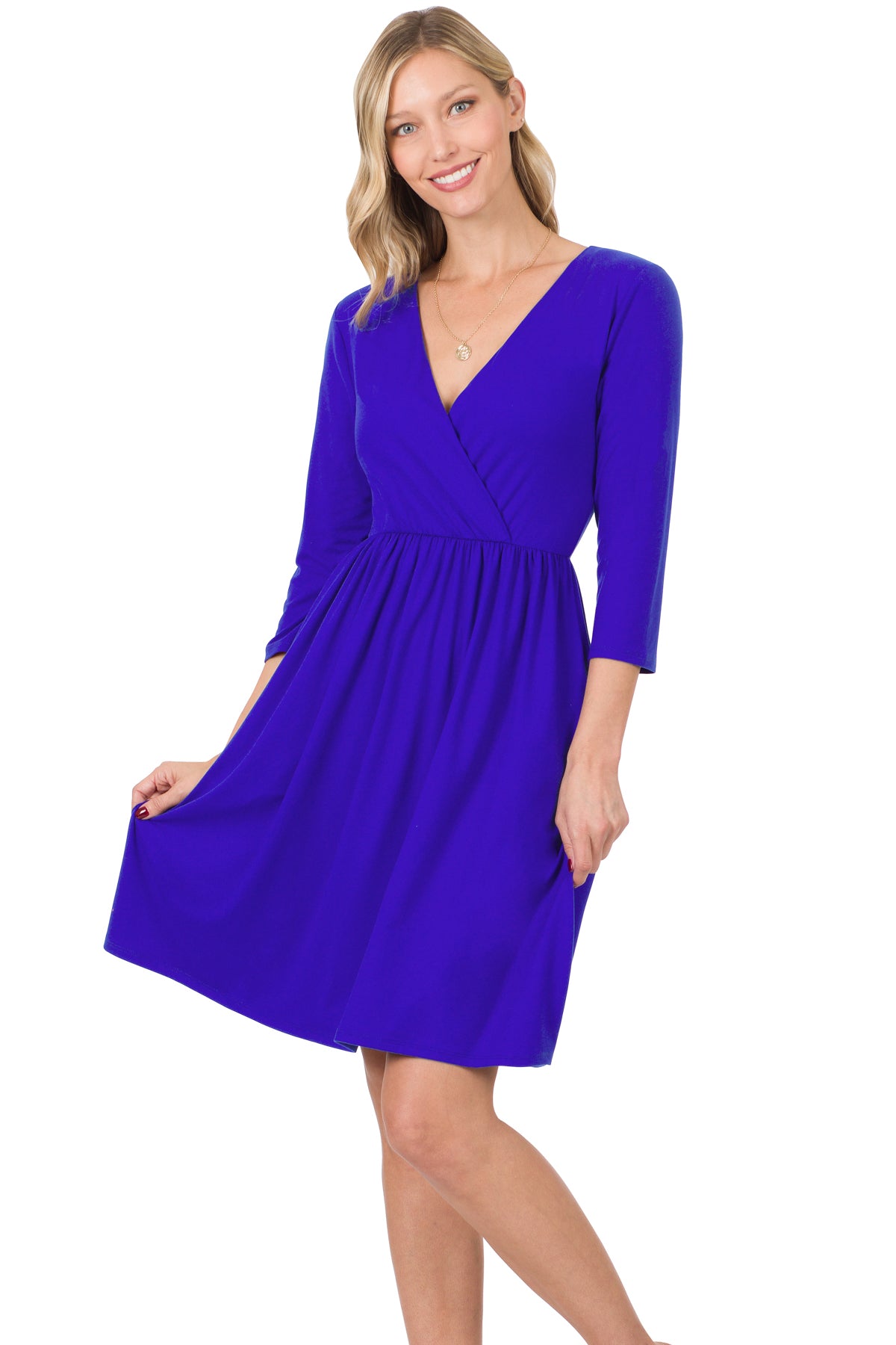 S & XL ONLY Operation Femme Fatale Dress in Bright Blue