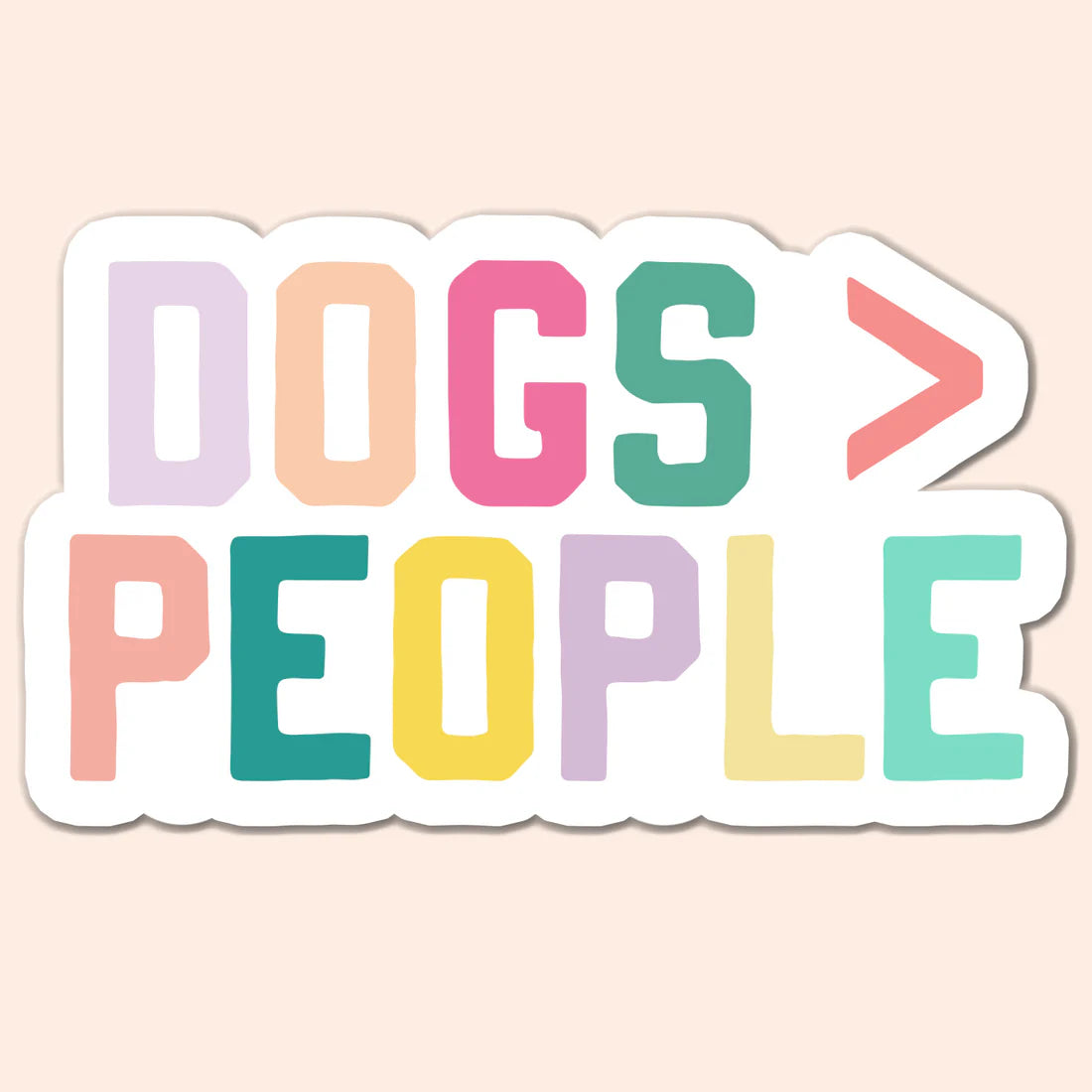 Dogs > People Sticker Decal