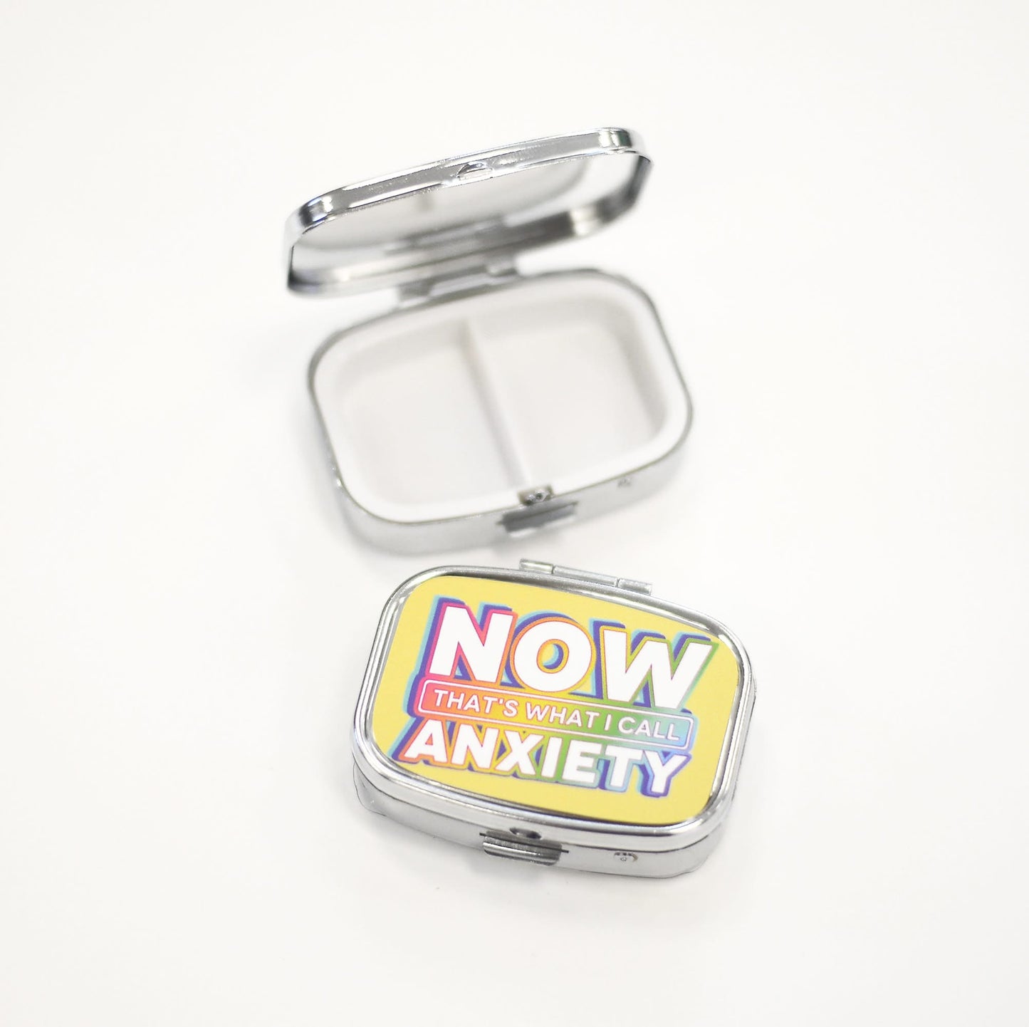Now That's What I Call Anxiety Pill Box w/Compact Mirror