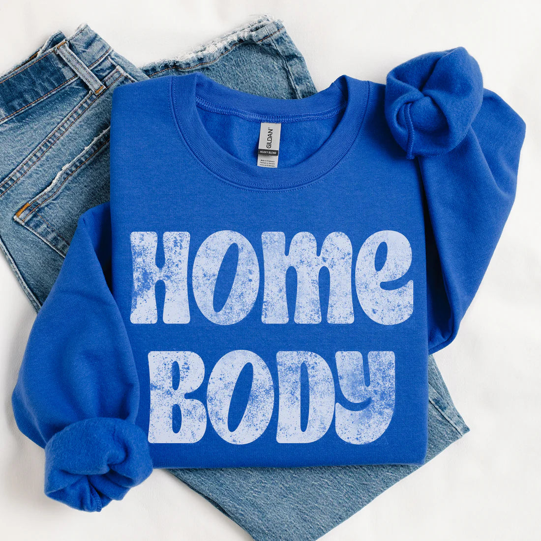 MADE TO ORDER: Homebody Graphic Sweatshirt in Royal