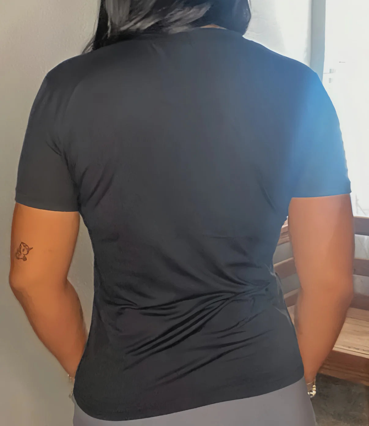 Anchored Arrows Core Comfort Short Sleeve Tee in black