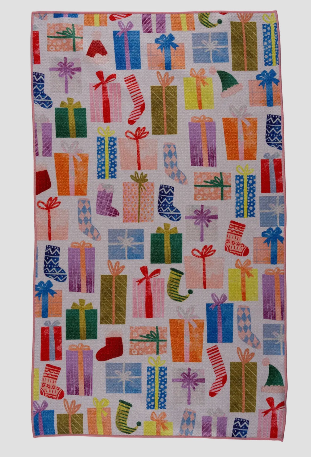 Brightly Wrapped Bloom Kitchen Towel