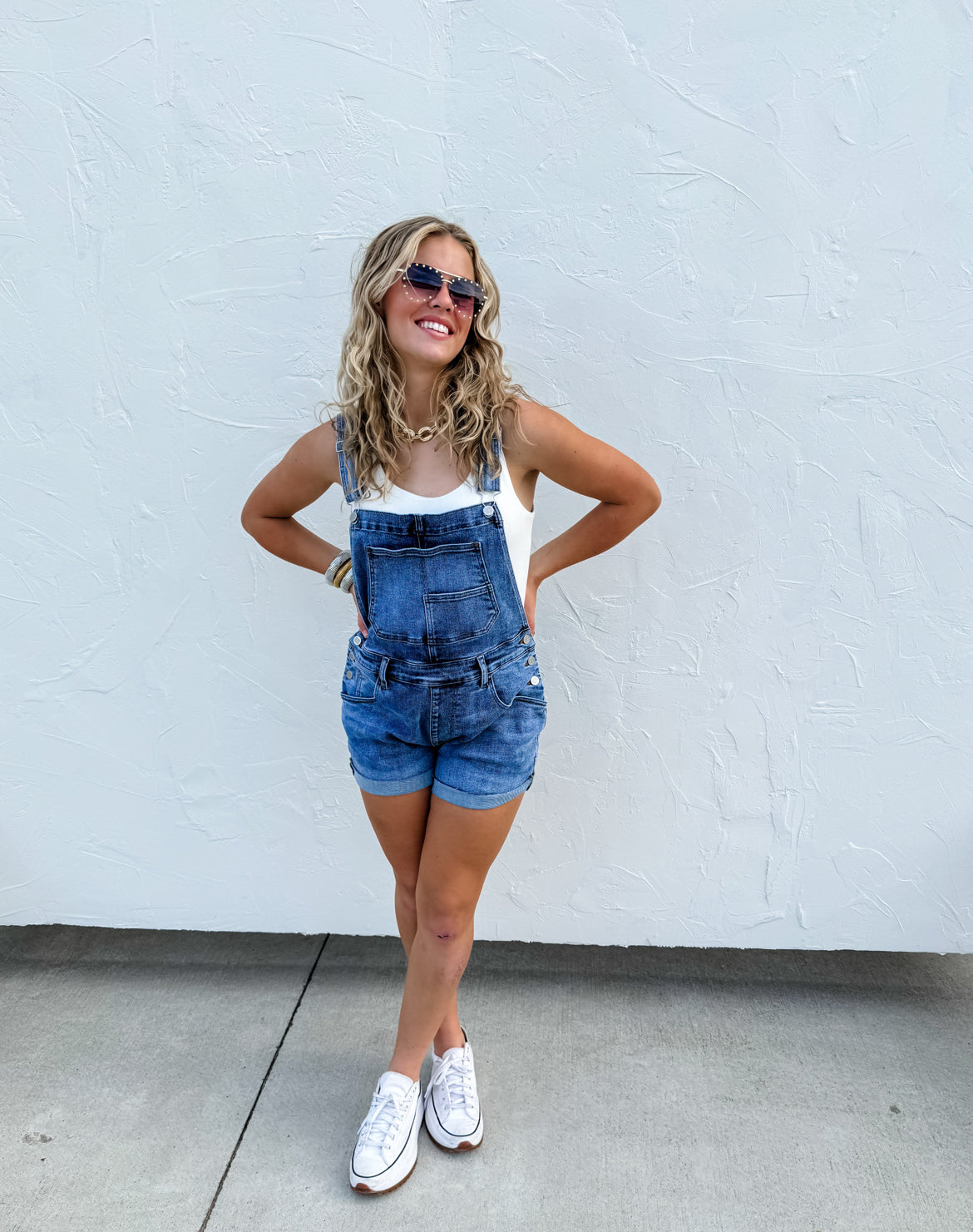 XS & S/M ONLY Kaci Short Blakeley Overalls