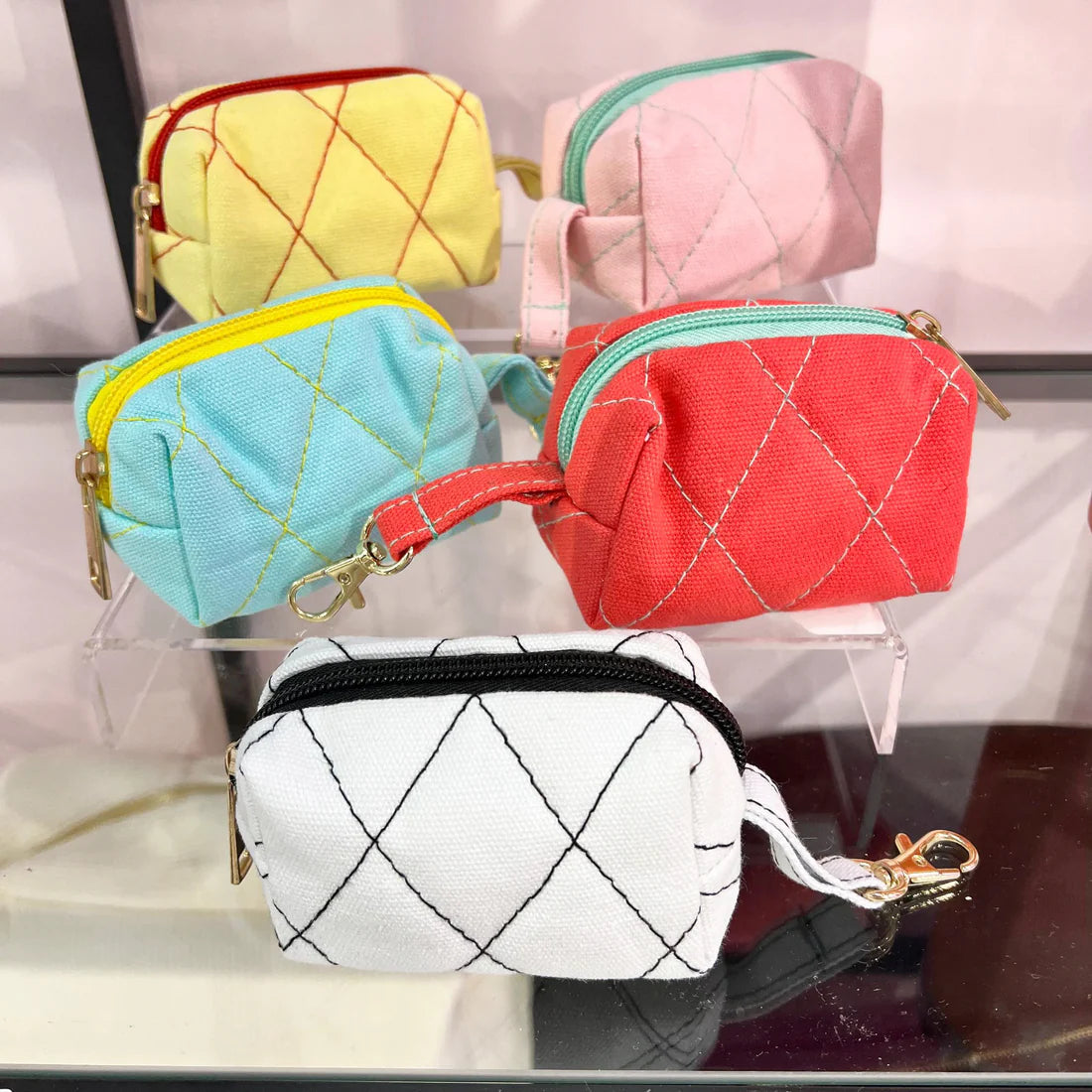 Mini Quilted Bags - multiple colors