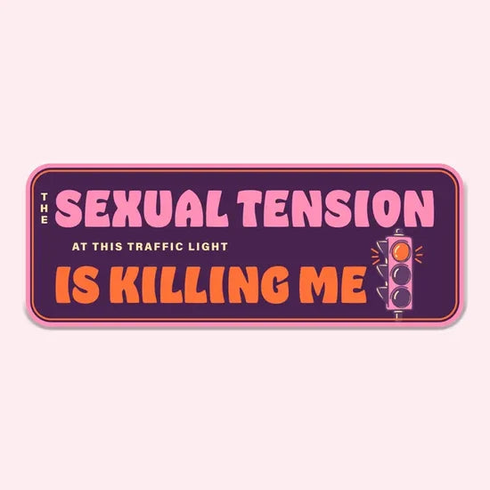 The Sexual Tension At This Traffic Light Bumper Sticker Decal