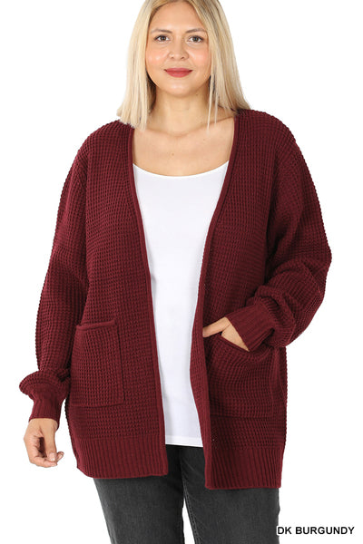 1X ONLY Warm Wishes Cardigan in Dark Burgundy