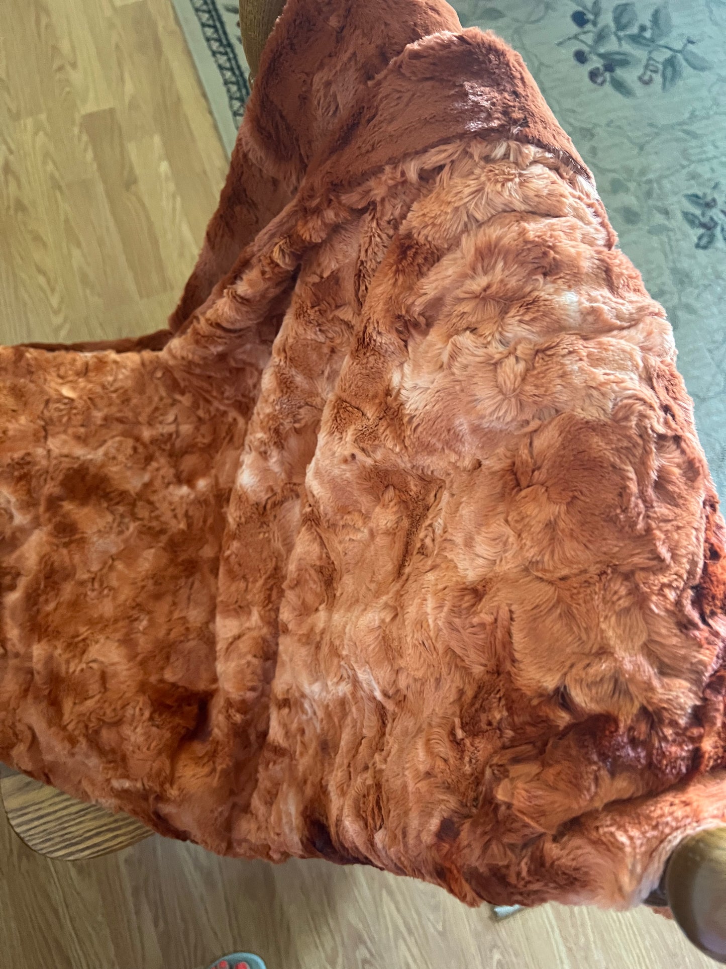 XL Minky Blanket - Ginger Hide/Galaxy