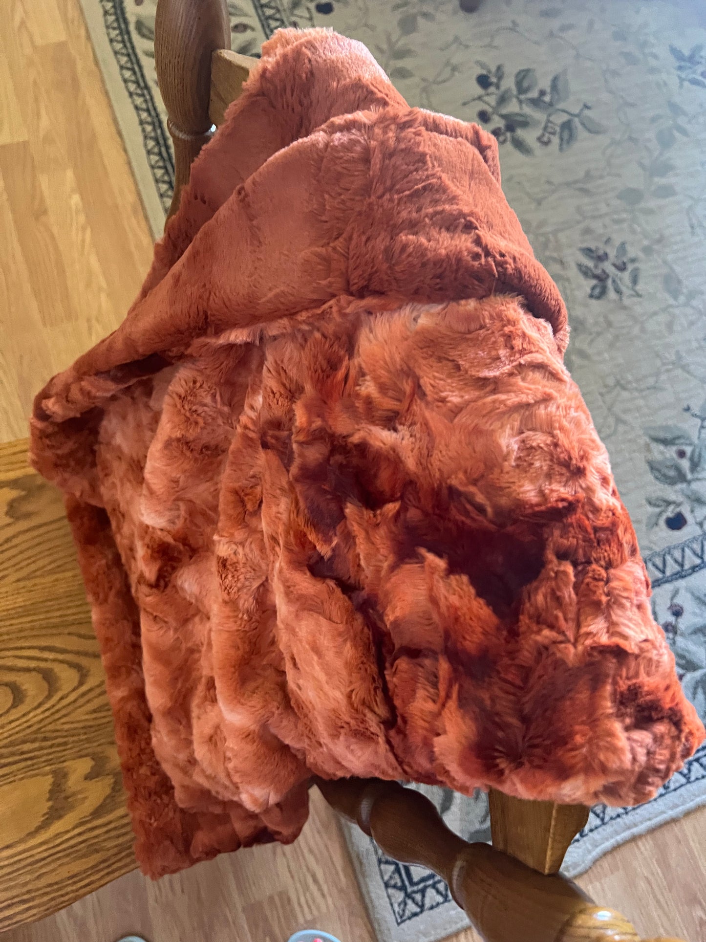 MEDIUM Minky Blanket - Hide Ginger/Galaxy Ginger