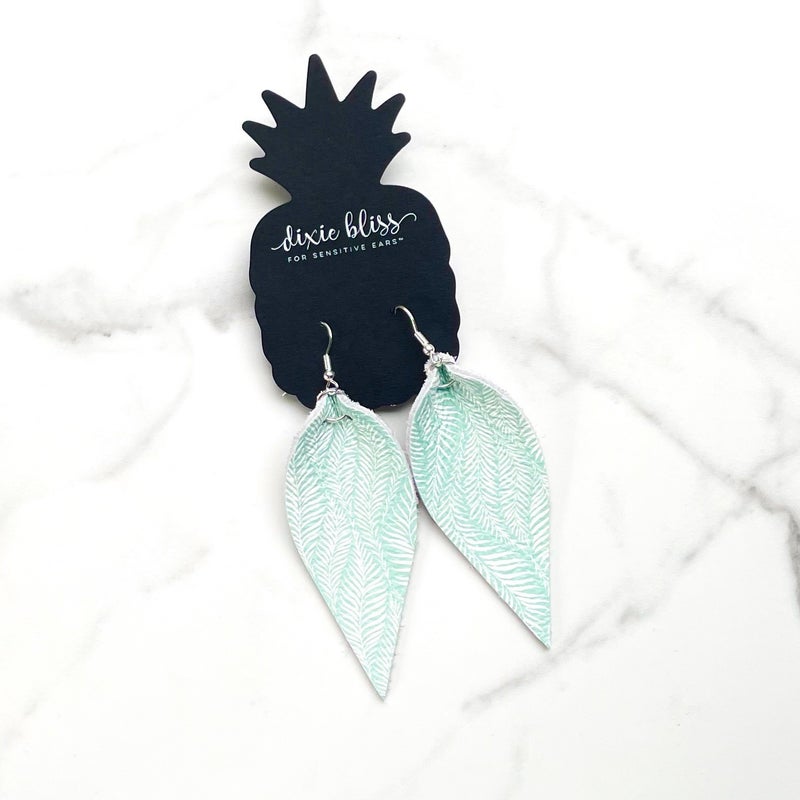 Avalon in Seafoam Fern - Dixie Bliss - Dangle Earring