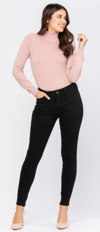20W ONLY Judy Blue : Midnight Walk - Black Denim