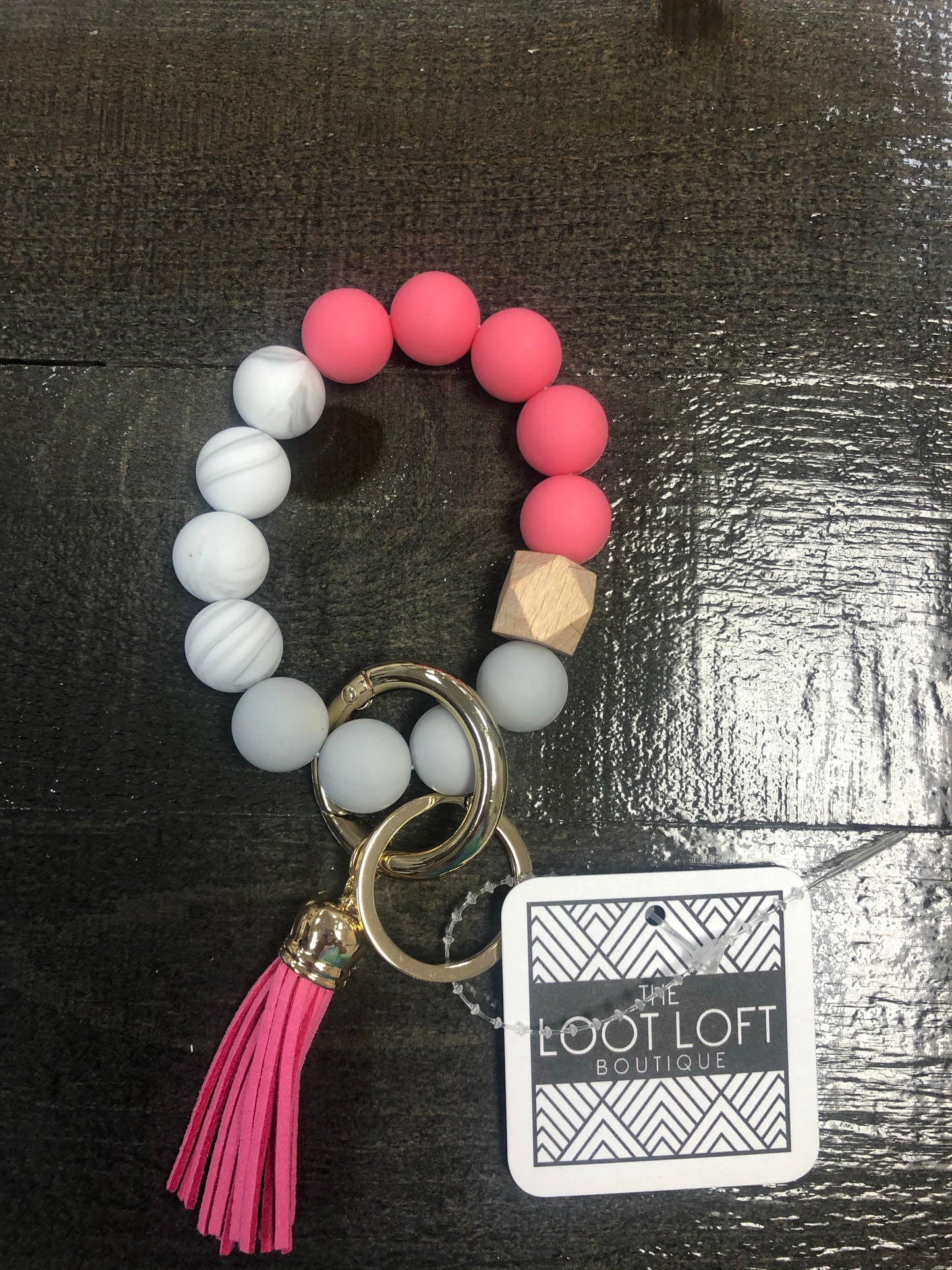 Bangle Silicone Wristlet Key Ring