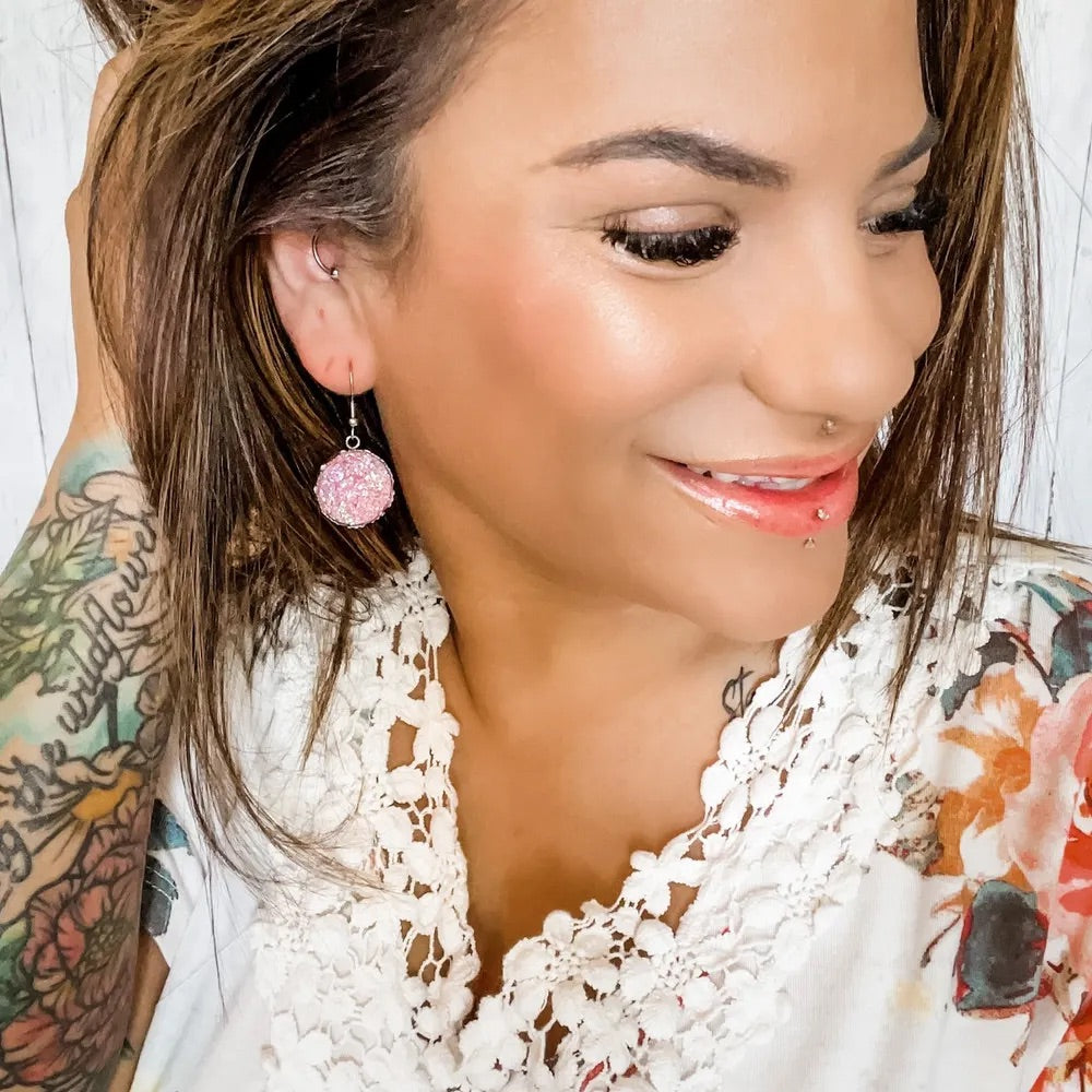 Druzy Dreams in Blush - Dixie Bliss - Dangle Earring