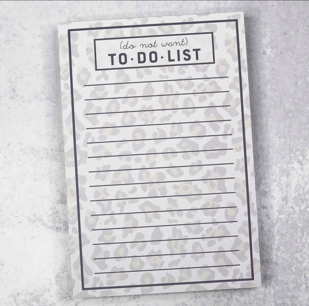 Do Not Want To Do List Notepad