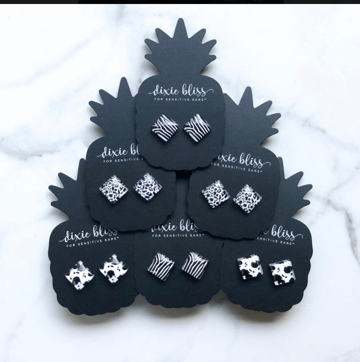 Blanc Noir - Dixie Bliss - Single Stud Earrings