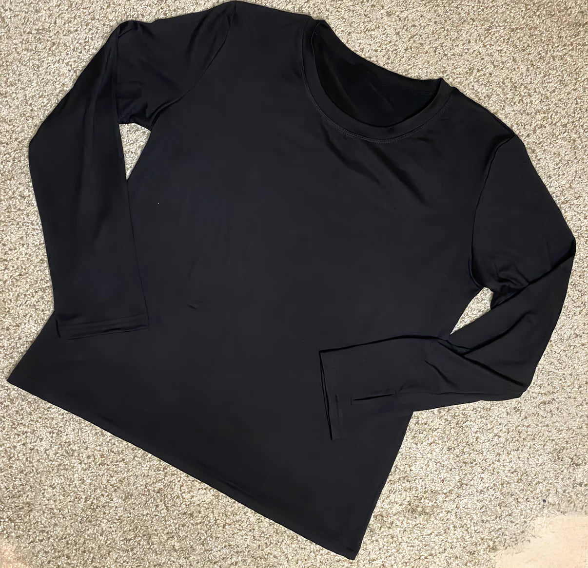 Anchored Arrows Core Comfort Long Sleeve Tee in black