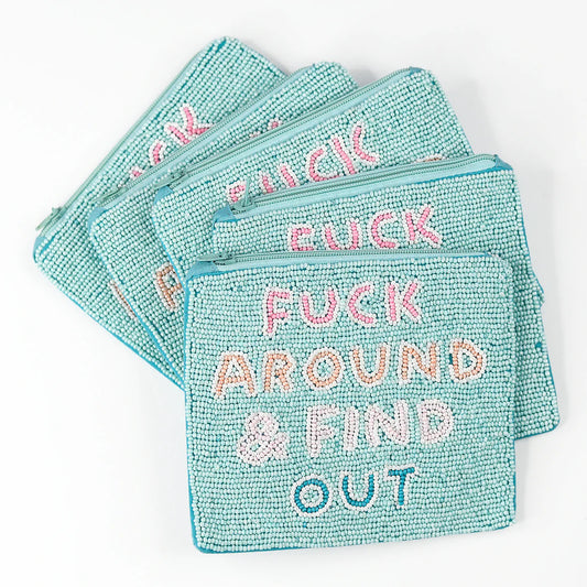 Fuck Around Find Out Seed Bead Bag
