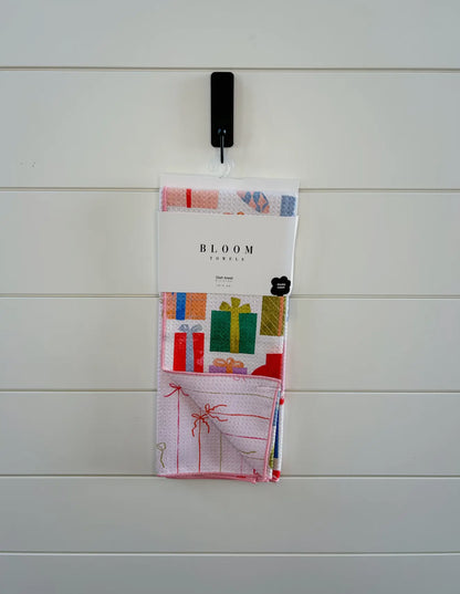 Brightly Wrapped Bloom Kitchen Towel