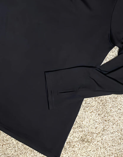 Anchored Arrows Core Comfort Long Sleeve Tee in black