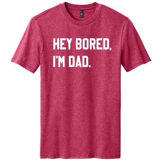 PRE-ORDER Hey Bored I'm Dad Graphic Tee in Red