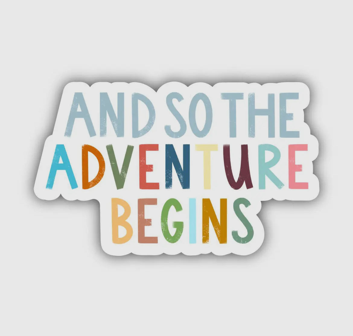 And So The Adventure Begins Sticker